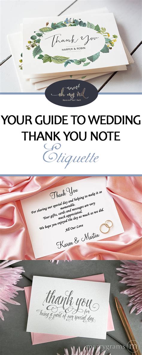 Your Guide to Wedding Thank You Note Etiquette ~ Page 4 of 6 ~ Oh My Veil